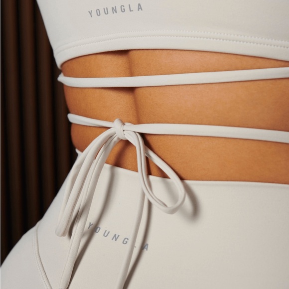 YoungLA | Urban Wrap Bra in Rain Cloud - Picture 3 of 8